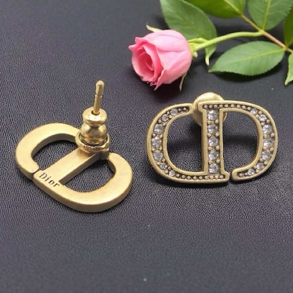 Christian Dior Rhinestone Earrings - Picture 1 of 1